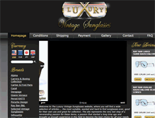 Tablet Screenshot of luxuryvintagesunglasses.com